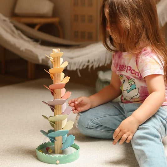 Woopie Green Medinis Muzikos Medis Su Kamuoliukais Ir Garsais Montessori FSC Žaislai Montessori