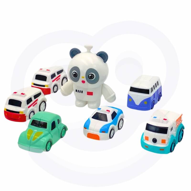 Woopie Interaktyvi Mašinėlių Trasa, Pandos Kosminiai Nuotykiai su 3 automobiliais, 3+ m. Žaislai Mašinėlės Ir Trasos