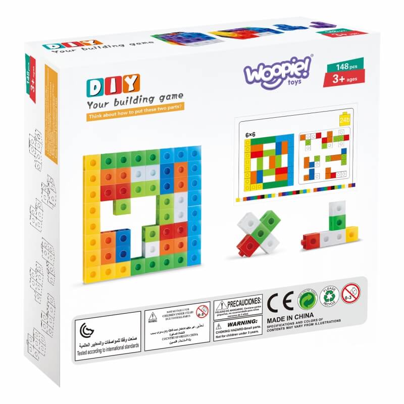 WOOPIE Kaladėlės Matematikos Dėlionės Žaidimas 148 el. Žaislai Vaikams Ir Kūdikiams