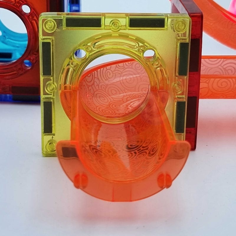 WOOPIE Klocki Magnetyczne Tor Kulkowy Świetlny 49 el. Žaislai Vaikams