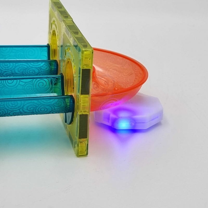 WOOPIE Klocki Magnetyczne Tor Kulkowy Świetlny 49 el. Žaislai Vaikams