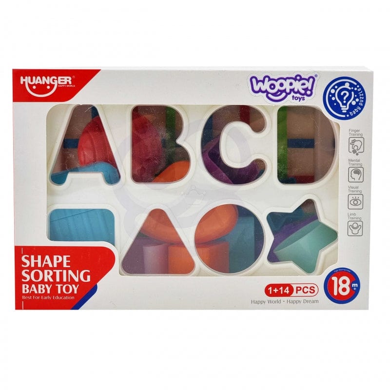 WOOPIE Lankstus Sensorinis Kubas Spalvotų Formų Abėcėlės Rūšiuoklis Žaislai Kūdikiams Rūšiuokliai