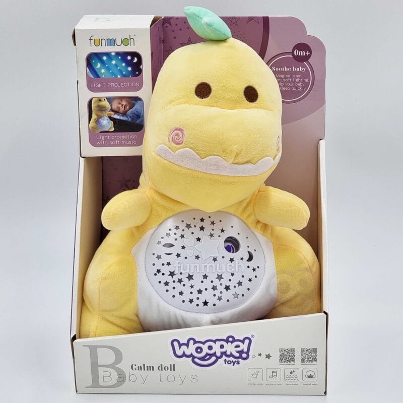 WOOPIE Przytulanka Projektor 2w1 Usypiacz Dino Žaislai Vaikams Ir Kūdikiams