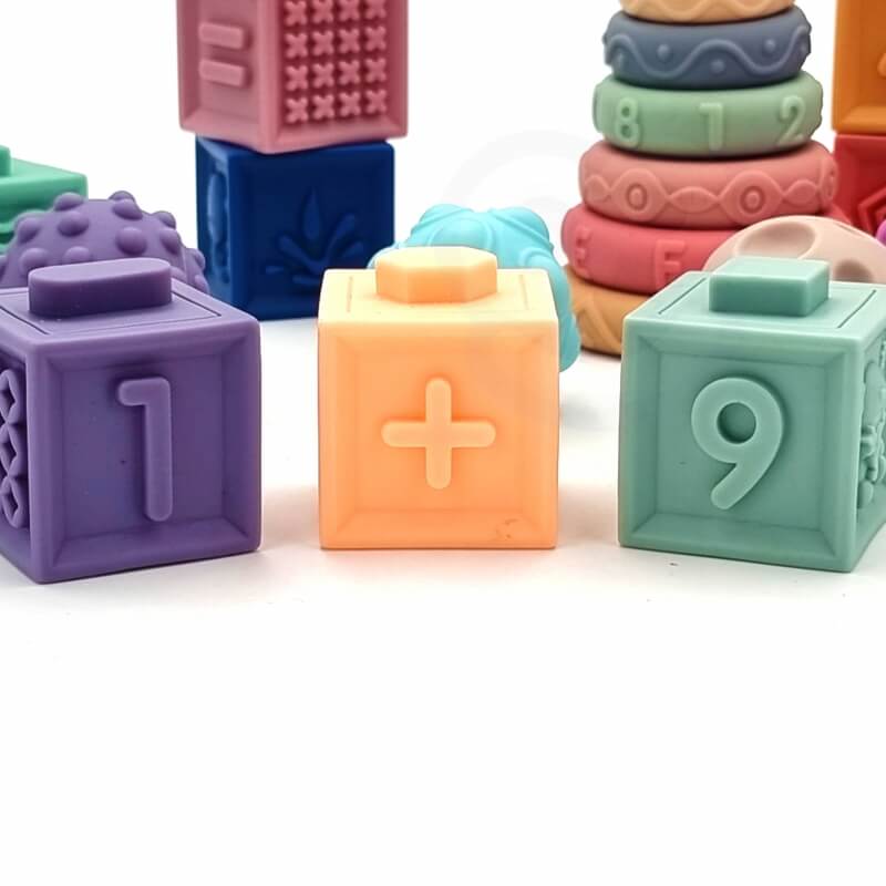 WOOPIE Sensorine Dėlione Kramtukai Paspaudimo Garsas 23 el. Mokymasis Skaičiuoti Žaislai kūdikiams