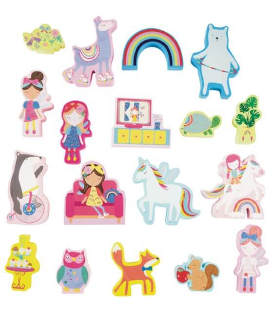 Žaidimo Dėžė Lėlių Namas Su Medinėmis Figūrėlėmis, Fėja Lėlių Namas