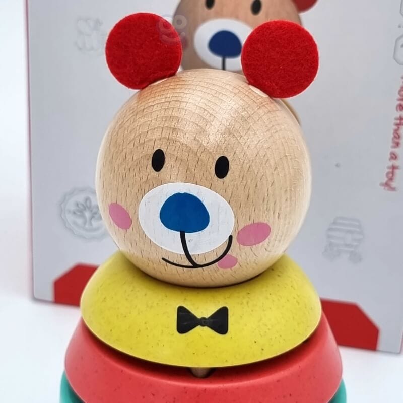 Žaislas Vaikams Tooky Toy Medinė Dėlionė Piramidės Formos Meškiukas 11 El. Žaislai Dėlionės