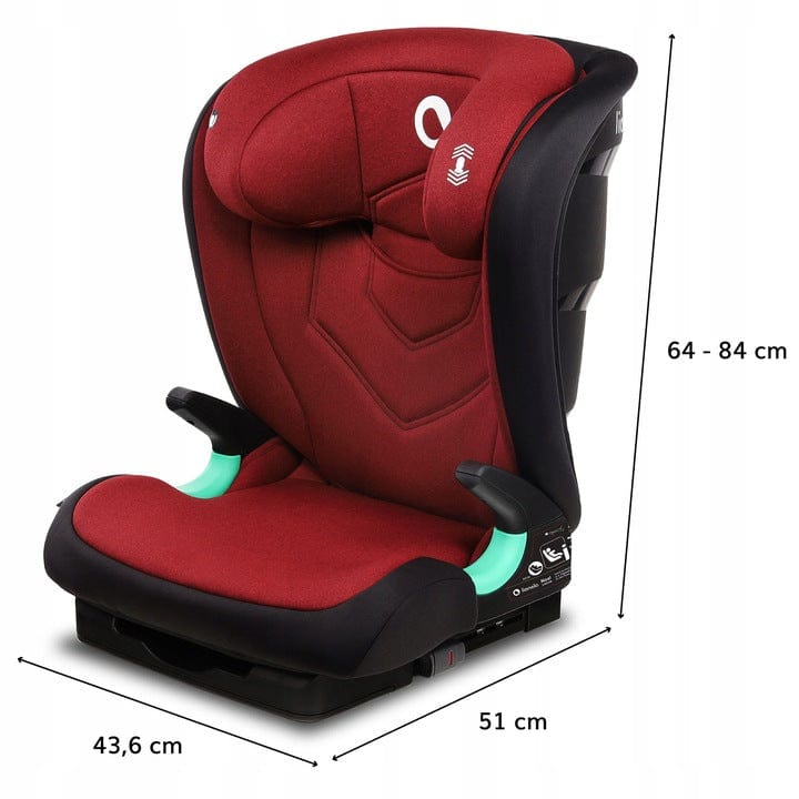 Automobilinė kėdutė Lionelo Neal 15-36 kg RAUDONA Baby & Toddler Car Seats