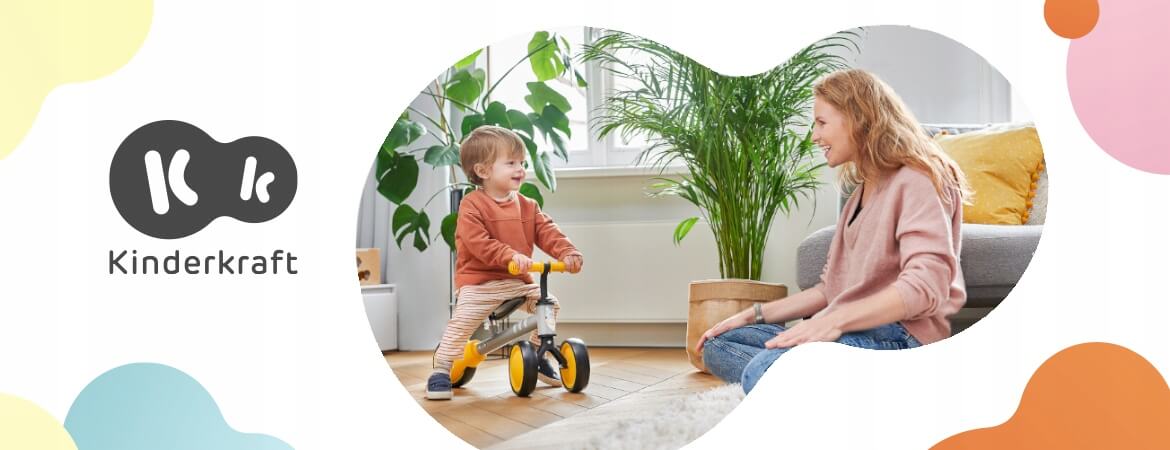 Balansinis dviratukas "Kinderkraft Cutie 6" Mėlynas Push & Pedal Riding Vehicles