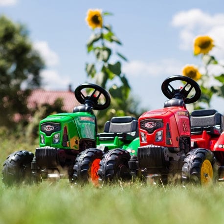 FALK Vaikiškas Traktoriukas su priekaba ir garso signalu nuo 2 metų Push & Pedal Riding Vehicles
