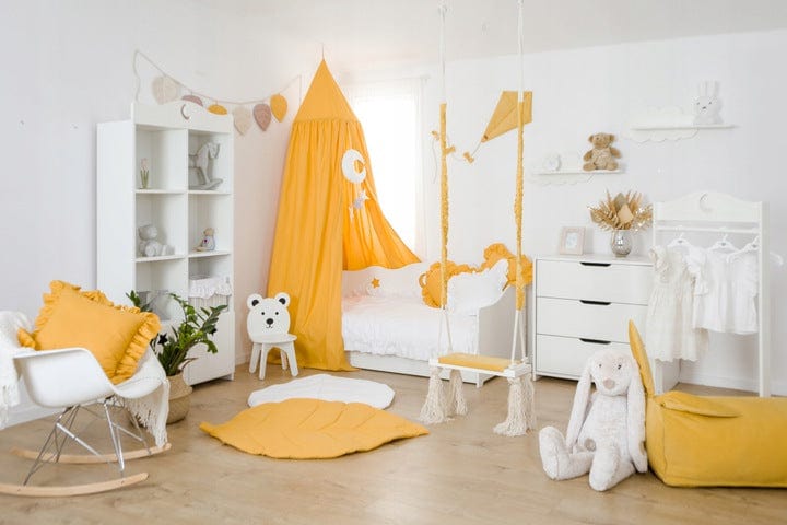 Knygų spinta su durelėmis vaiko kambariui puošta žvaigždėmis Baby & Toddler Furniture Sets