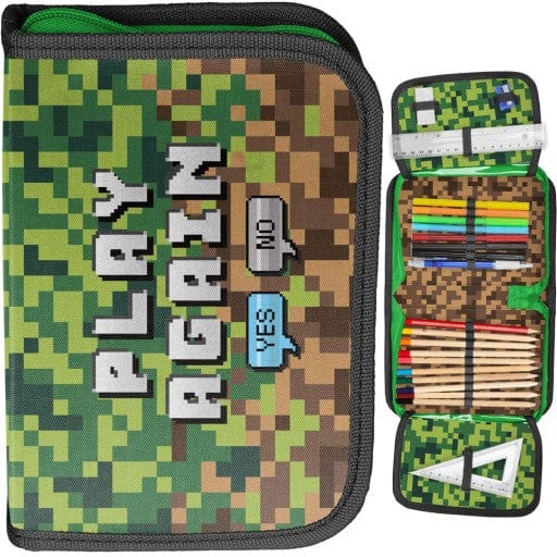 "Minecraft" Kuprinės 41cm, Gertuvės, Pietų dėžutės, Penalo Rinkinys Backpacks