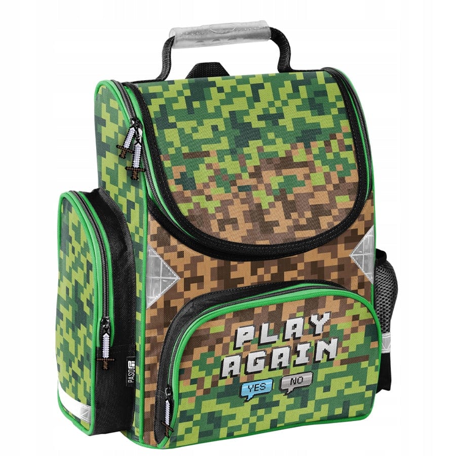 "Minecraft" Kuprinės 41cm, Gertuvės, Pietų dėžutės, Penalo Rinkinys Backpacks