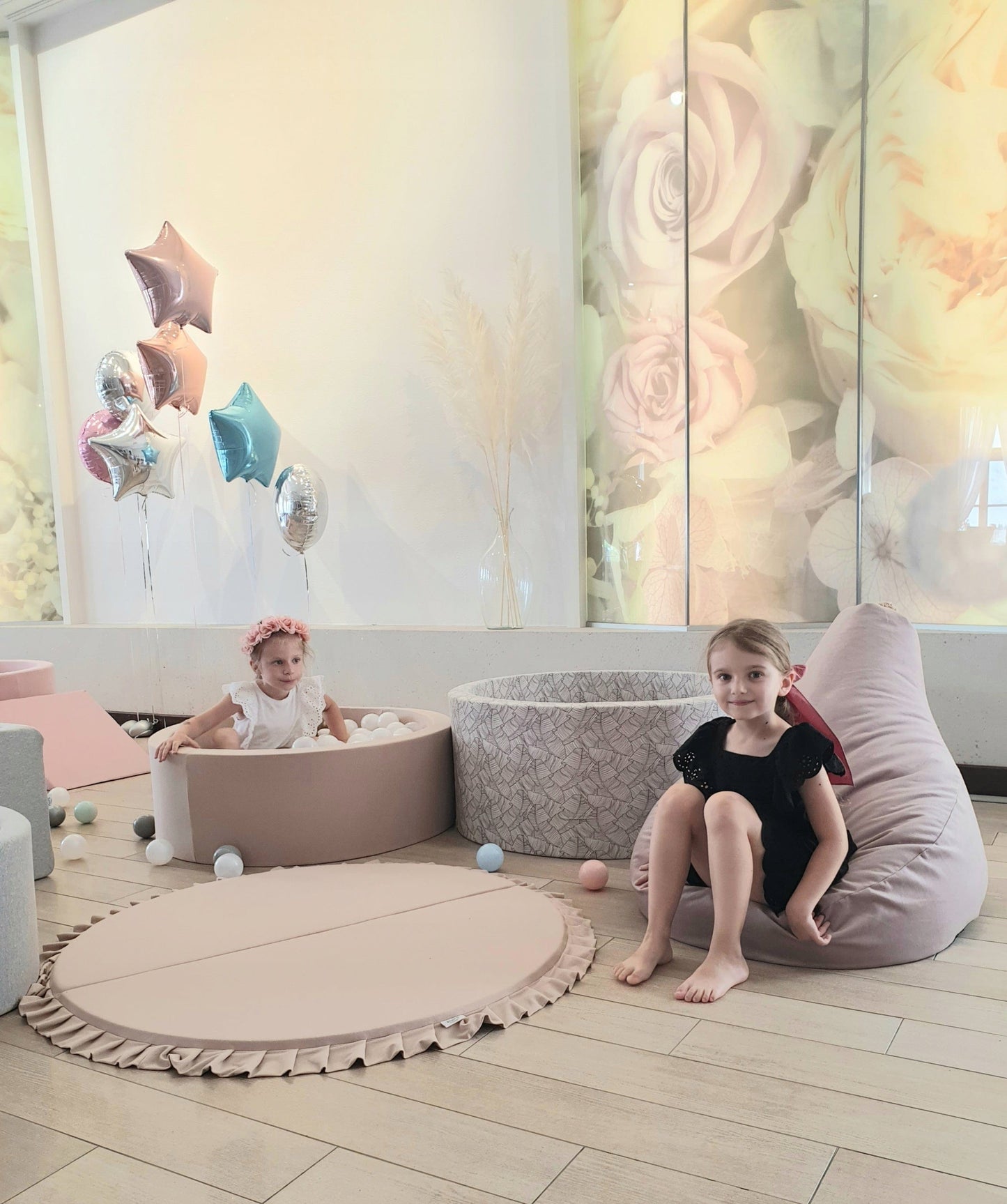 Minkštas vaikiškas pufas Smėlio spalvos 55 x 65 x 22 cm Baby & Toddler Furniture Sets