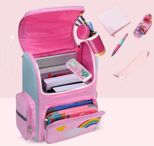 Mokyklinis komlektas "Vienaragis" Kuprinė 41cm, Penalas, Tašė Backpacks