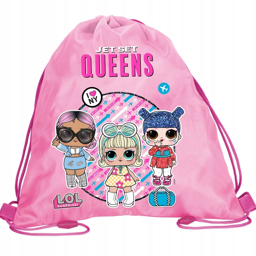 Mokyklinis Rinkinys L.O.L. Kuprinė 36 cm, Penalas su Visais priedais ir Sportinis maišas Backpacks