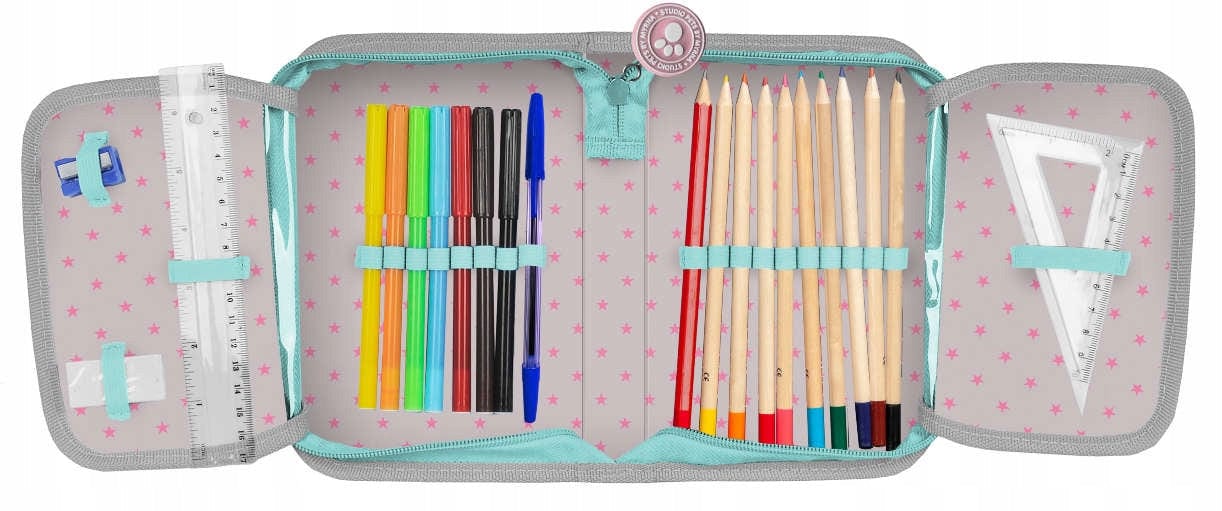 Mokyklinis Rinkinys Su Ergonomiška Kuprine, Penalas su Visais priedais, Gertuvė, Pietų Dėžutė Backpacks