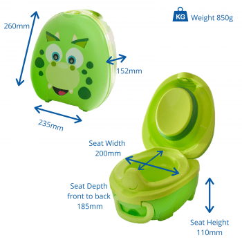 Nešiojamas naktipuodis "Dinozauras" Potty Training