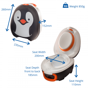 Nešiojamas naktipuodis "Pingvinas" Potty Training