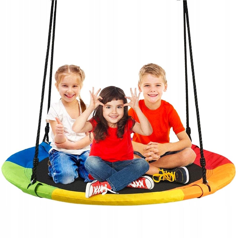 Spalvota Sodo Sūpynė Gandralizdis 100 cm Swing Sets & Playsets