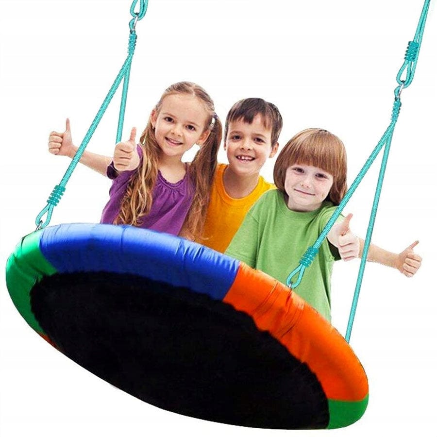 Spalvota Sodo Sūpynė Gandralizdis 100 cm Swing Sets & Playsets