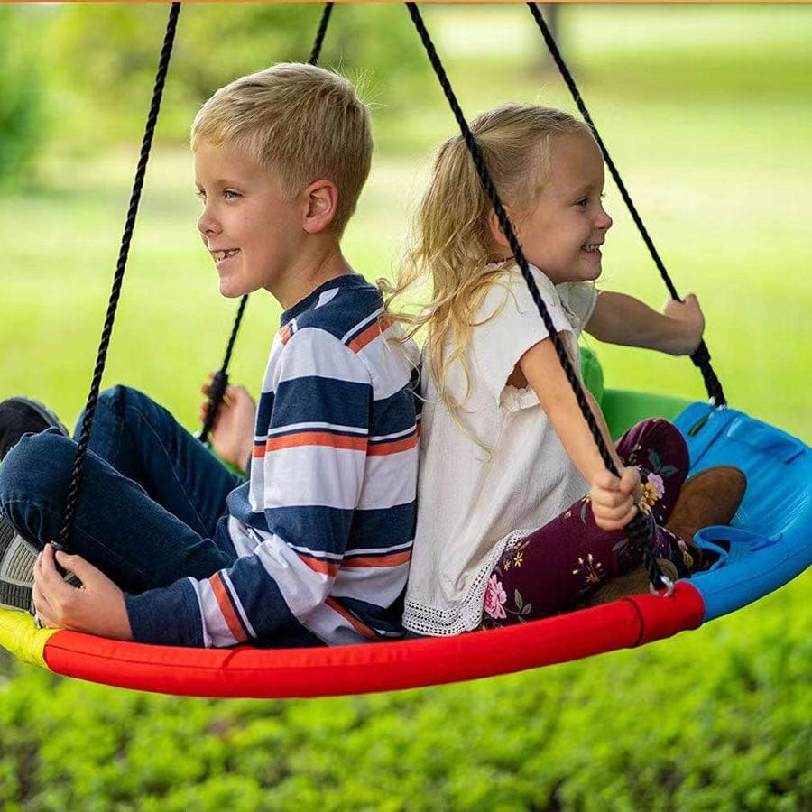 Spalvota Sodo Sūpynė Gandralizdis 100 cm Swing Sets & Playsets