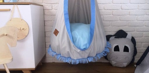 Supynė "Kokonas" Tinka Lauke ir Namie, Boho Stiliaus Su Kutais Mėlyna Play Swings