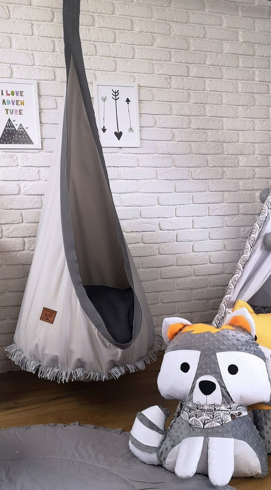 Supynė "Kokonas" Tinka Tiek Lauke Tiek Namie, Boho Stiliaus Su Kutais Play Swings