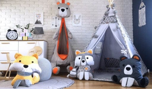 Supynė Tinka Lauke ir Namie, "Meškiukas" 65 x 165 x 65 cm Play Swings