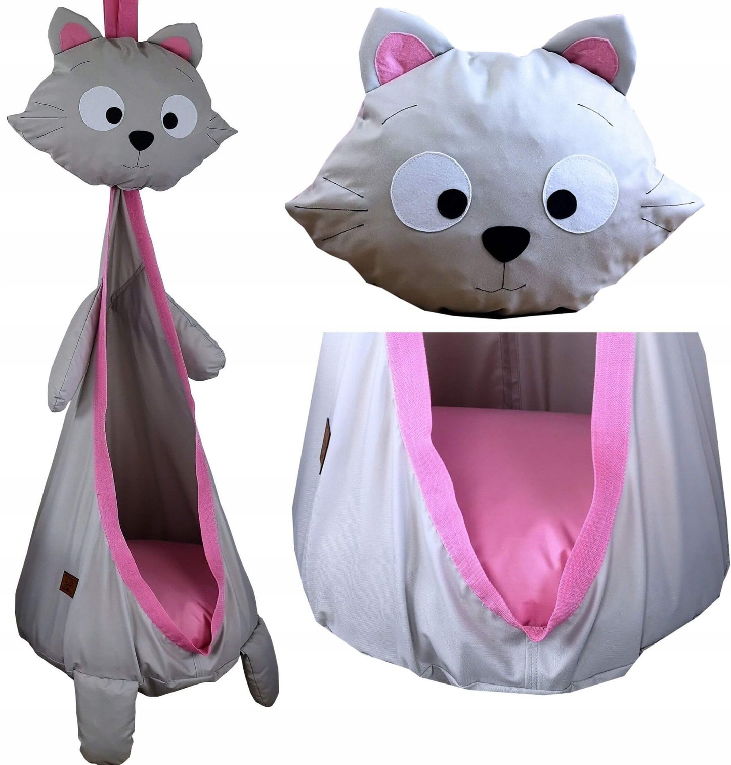 Supynė Tinka Lauke ir Namie, "Rožinis Katinas" 65 x 165 x 65 cm Play Swings