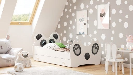 Vaikiška Lova "Panda" + Čiužinys 160x90cm Cribs & Toddler Beds