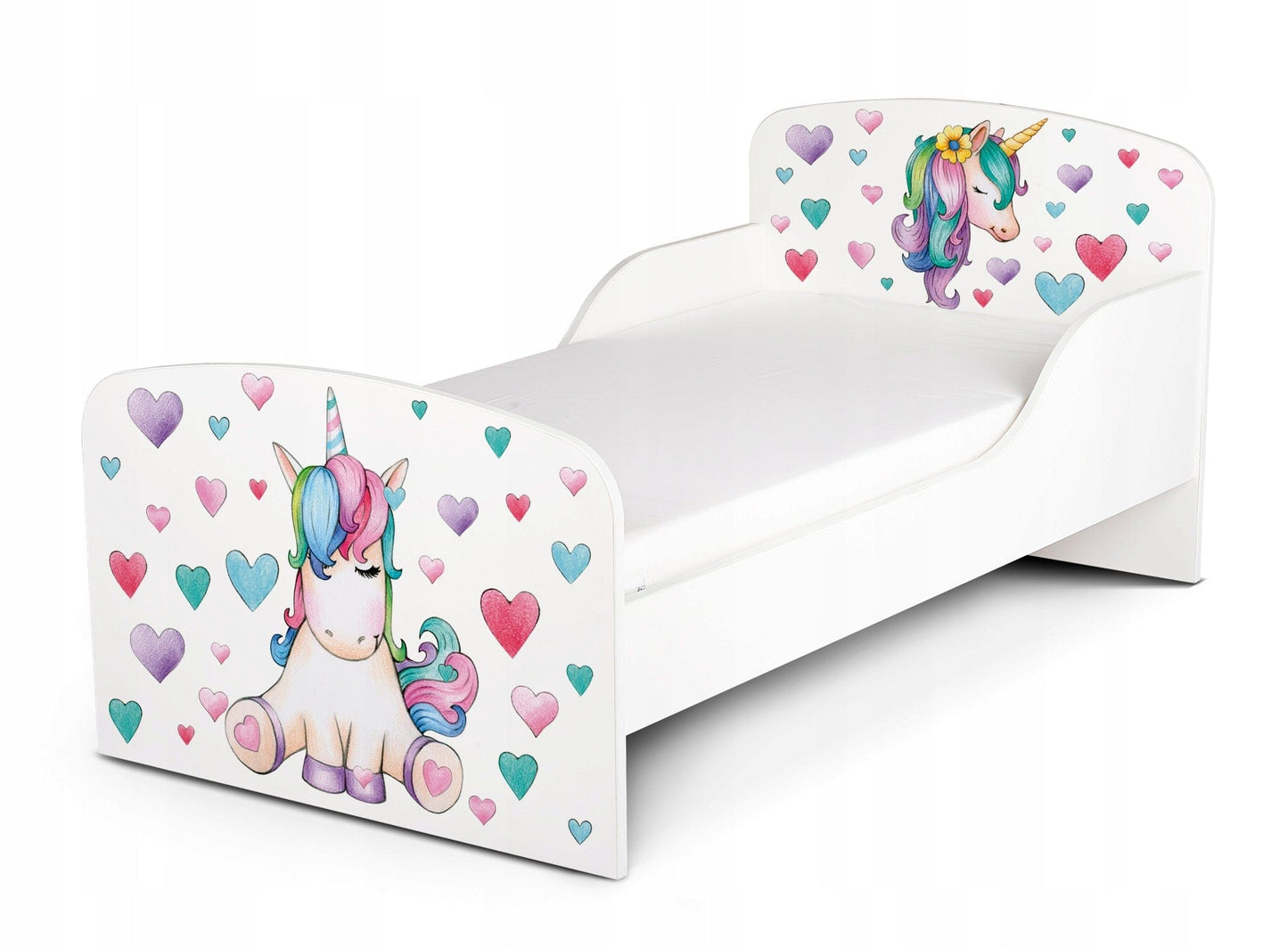 Vaikiška lova su čiužiniu 140cm 1-6 metų vaikui Cribs & Toddler Beds