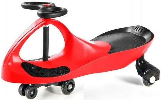 Vaikiškas dviratis "Twistcar" Svingis Raudonas Guminiai LED Ratai Tricycles