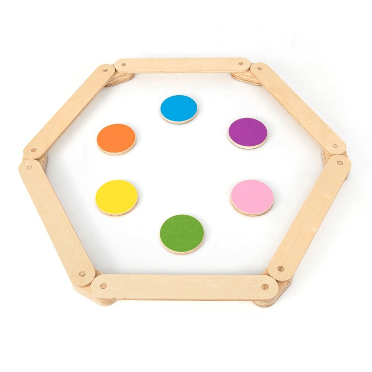 12 Dalių Medinių Balansinių Sijų Rinkinys Vaikams Sensoriniai Takeliai