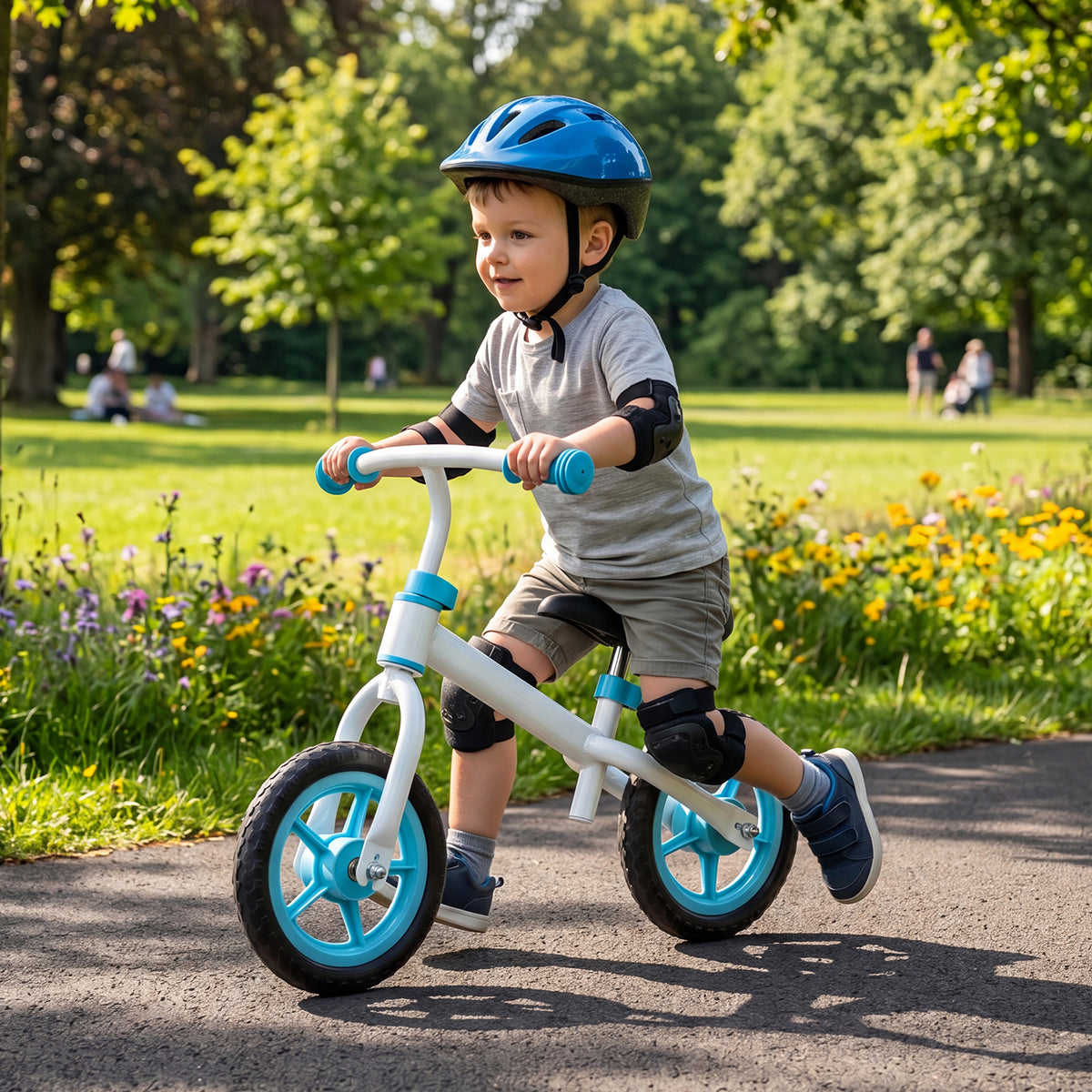 Lengvas Balansinis Dviratis Su Reguliuojama Sėdyne, 2,5 Kg – naudojimo vaizdas