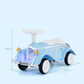 Vaikiška Mašinėlė Retro Stiliaus Su Garso Signalu Ir LED Žibintais, Mėlynas