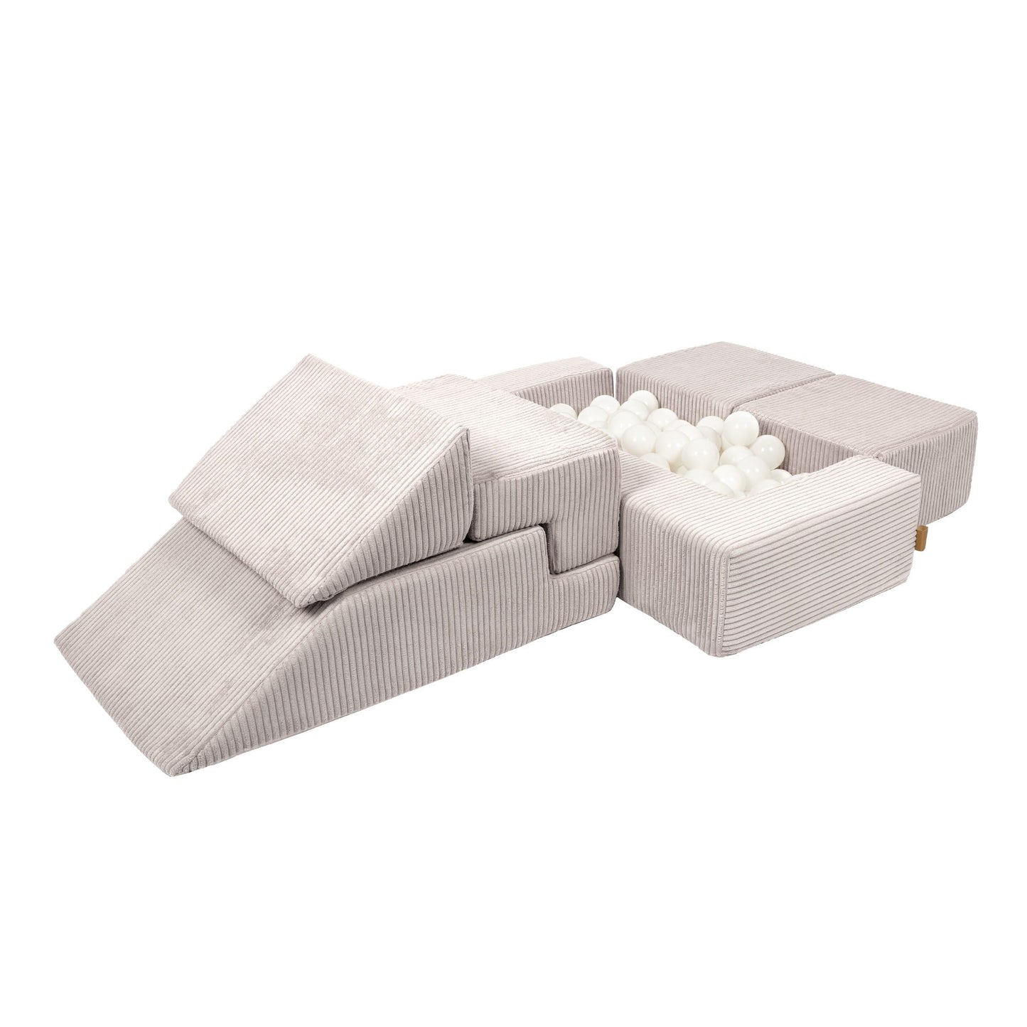 Aesthetic Bricks modulinė vaikiška sofa, ekru, 1 nuotrauka