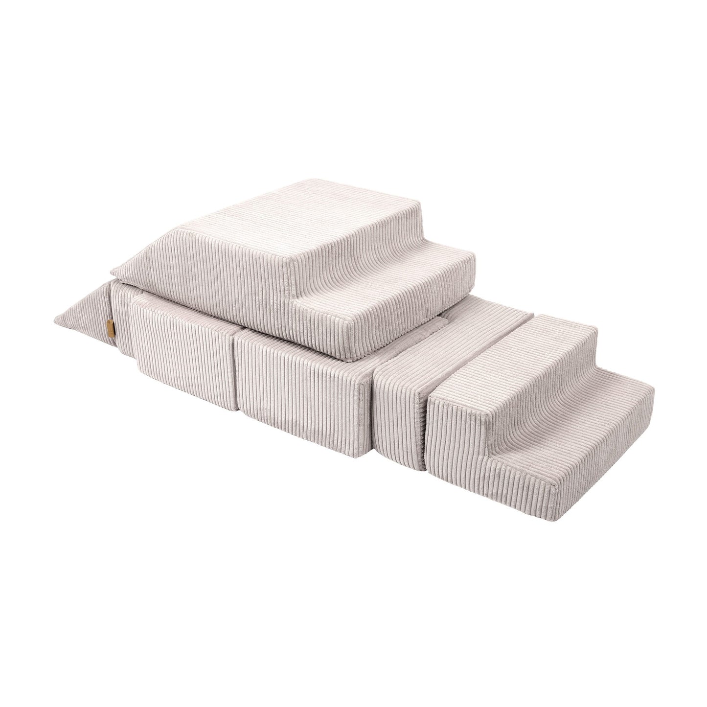 Aesthetic Bricks modulinė vaikiška sofa, ekru, 2 nuotrauka