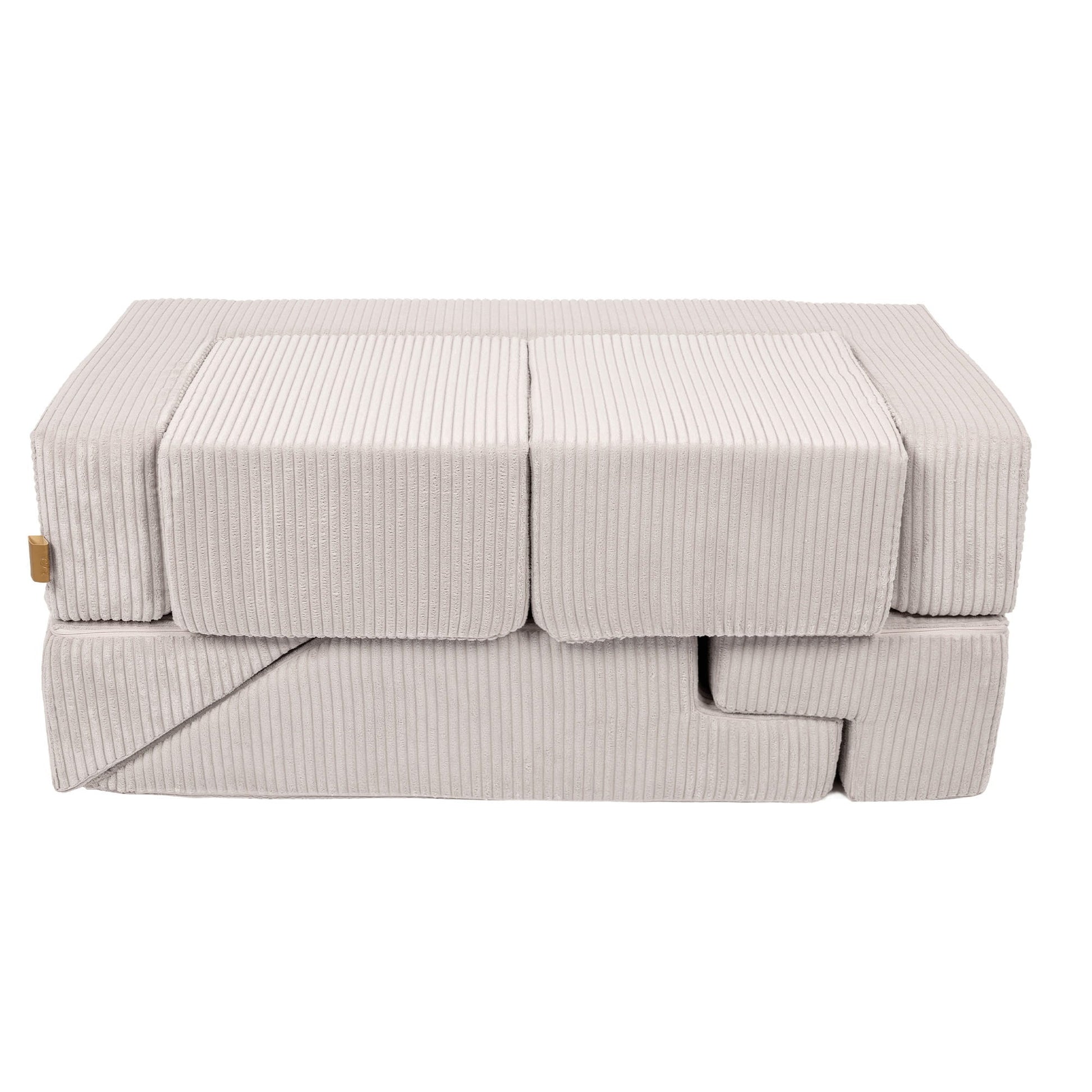 Aesthetic Bricks modulinė vaikiška sofa, ekru, 5 nuotrauka