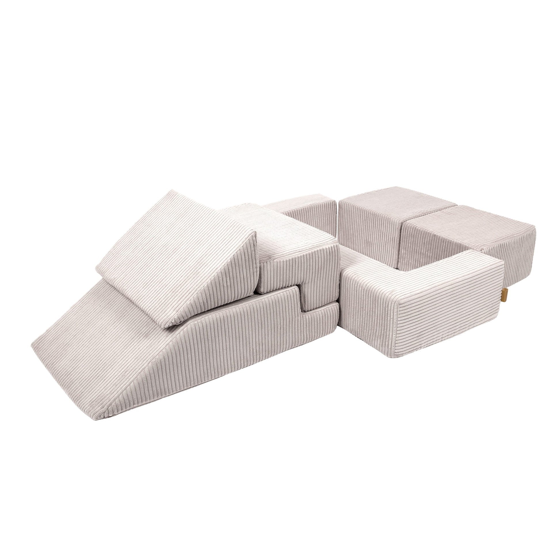Aesthetic Bricks modulinė vaikiška sofa, ekru, 7 nuotrauka