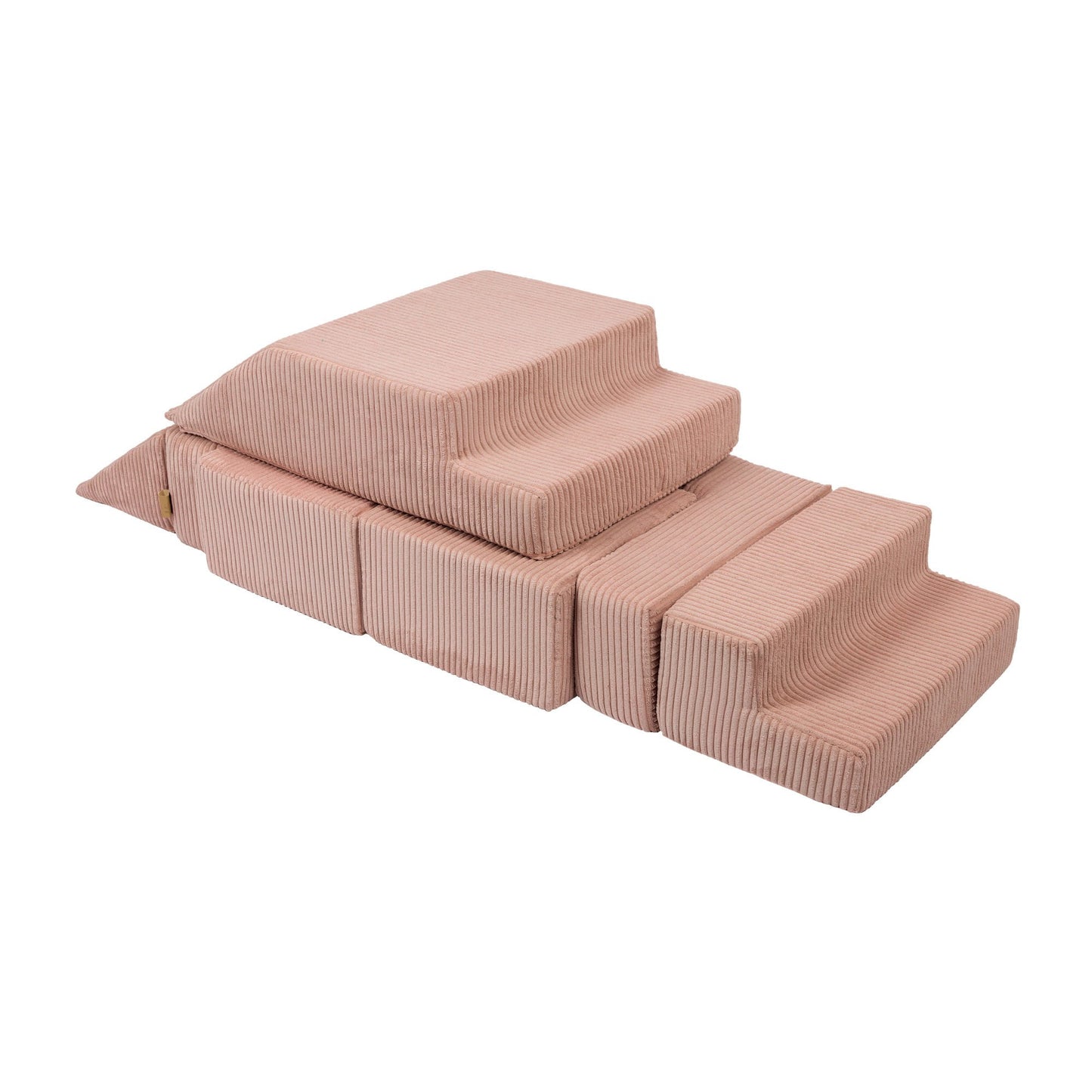Aesthetic Bricks modulinė vaikiška sofa, pudrine rozine, 2 nuotrauka