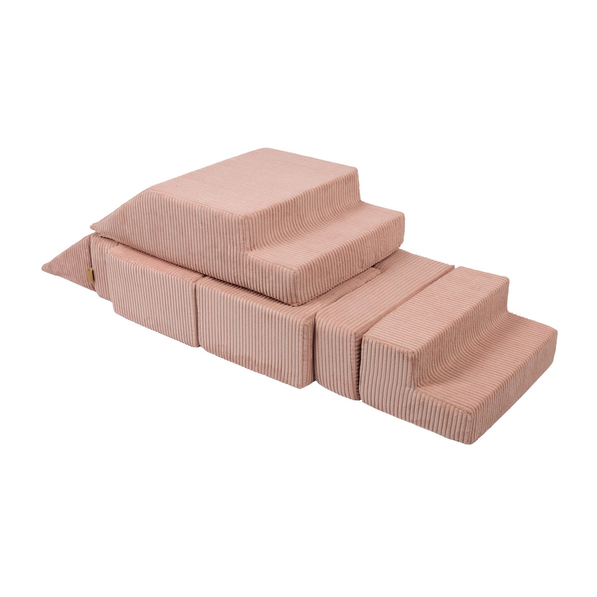 Aesthetic Bricks modulinė vaikiška sofa, pudrine rozine, 2 nuotrauka