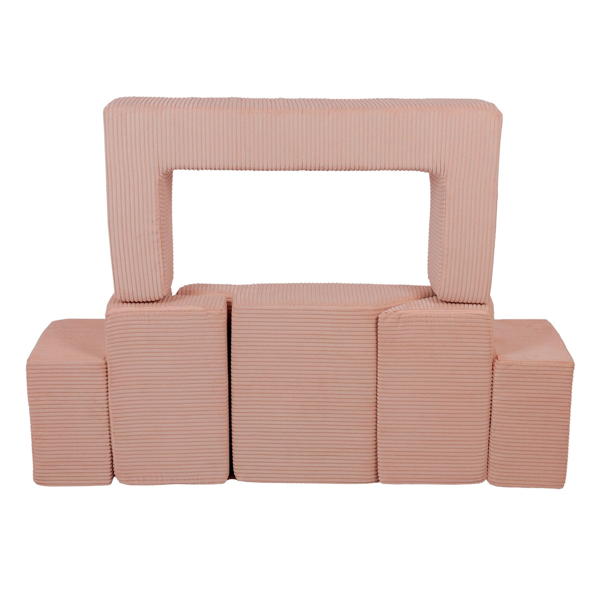 Aesthetic Bricks modulinė vaikiška sofa, pudrine rozine, 3 nuotrauka