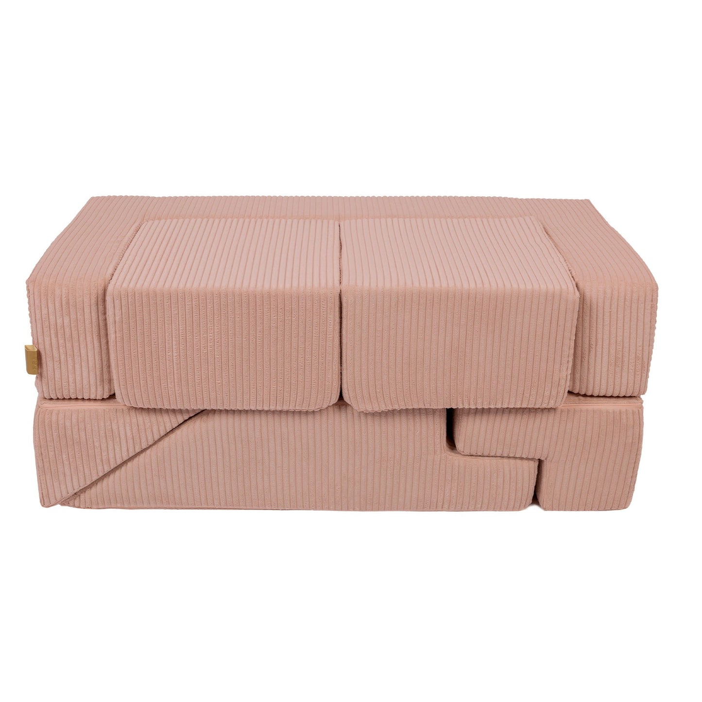 Aesthetic Bricks modulinė vaikiška sofa, pudrine rozine, 4 nuotrauka