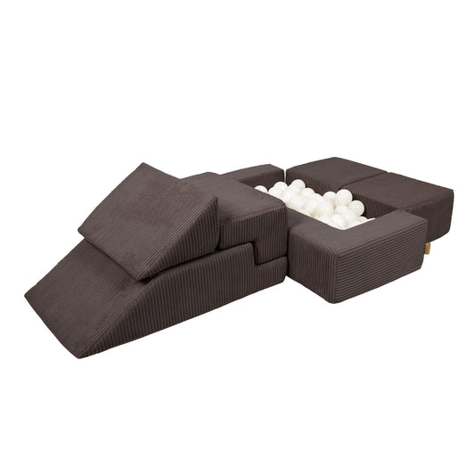 Aesthetic Bricks modulinė vaikiška sofa, ruda, 1 nuotrauka