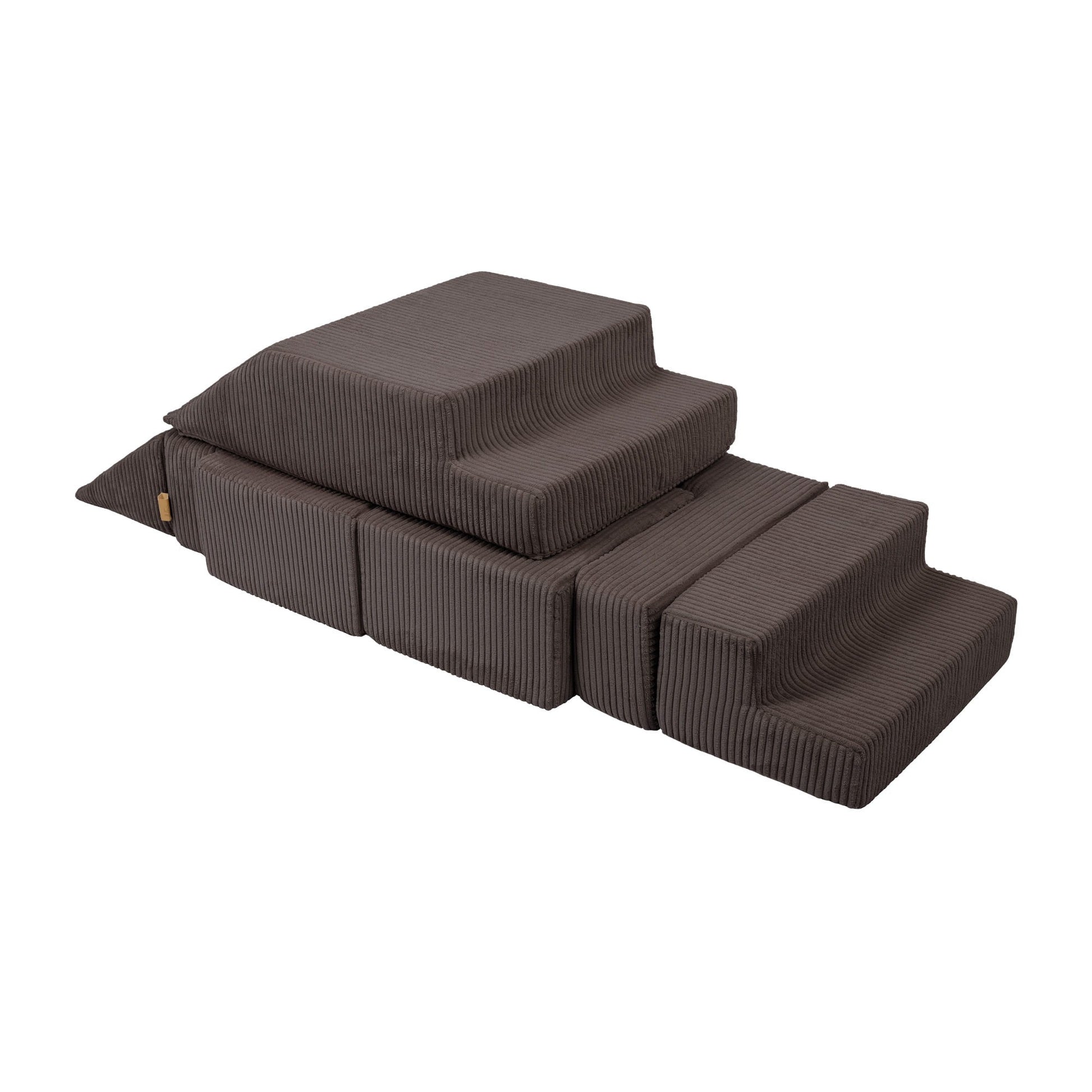 Aesthetic Bricks modulinė vaikiška sofa, ruda, 2 nuotrauka