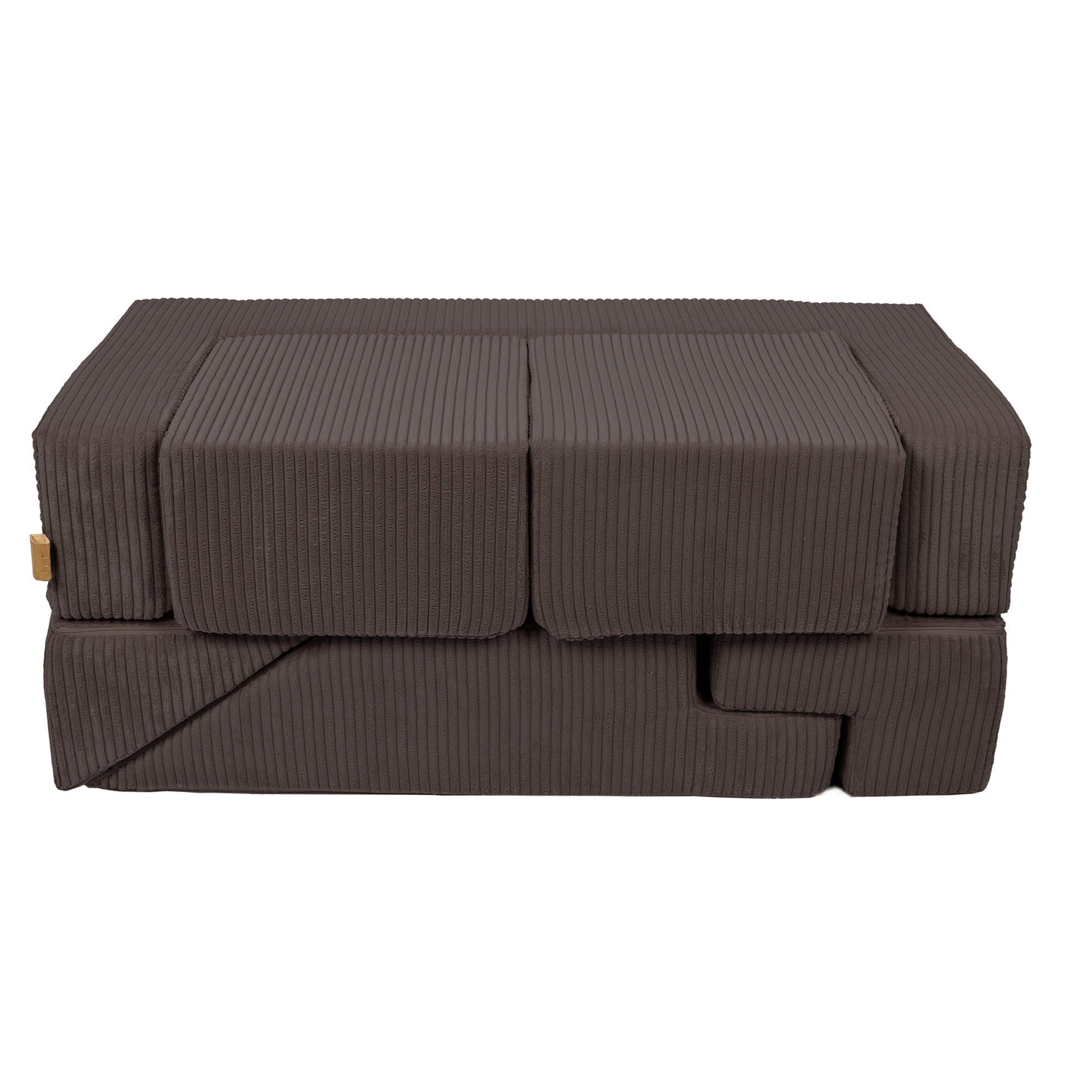 Aesthetic Bricks modulinė vaikiška sofa, ruda, 5 nuotrauka