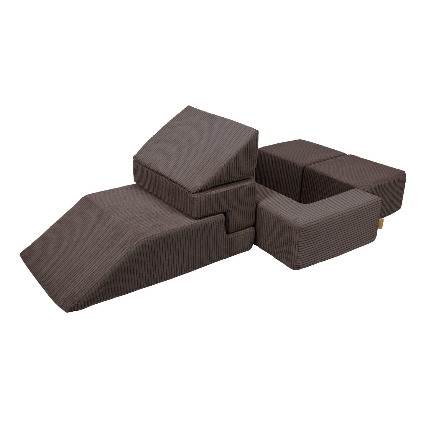 Aesthetic Bricks modulinė vaikiška sofa, ruda, 6 nuotrauka