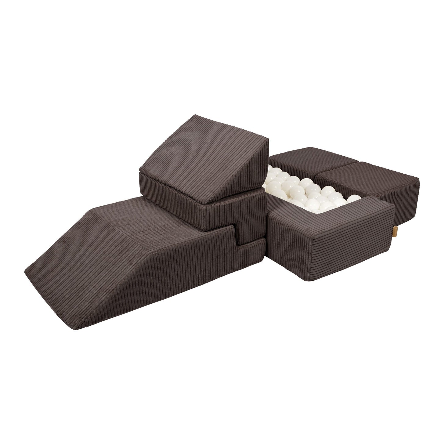 Aesthetic Bricks modulinė vaikiška sofa, ruda, 8 nuotrauka