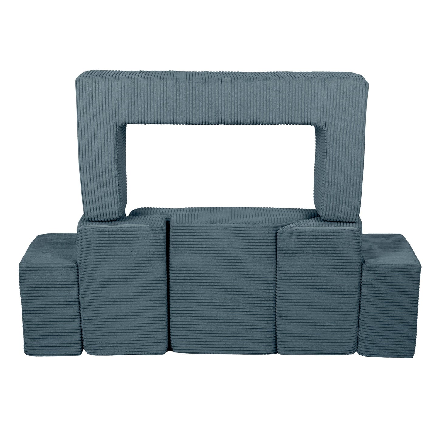 Aesthetic Bricks modulinė vaikiška sofa, turkio, 3 nuotrauka