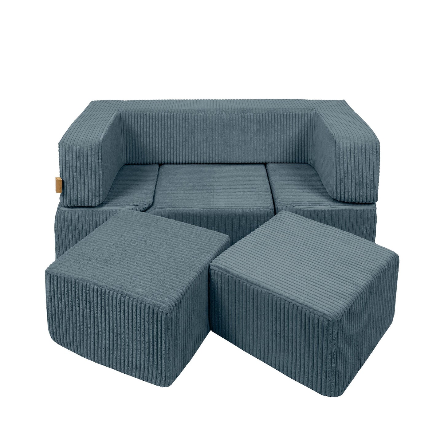Aesthetic Bricks modulinė vaikiška sofa, turkio, 4 nuotrauka